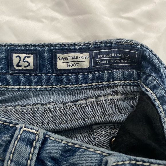 Miss me jeans size 25 signature rise bootcut - Picture 3 of 8